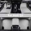 Tapetes de piso tapetes Saasle Custom Car Floor para Audi Q3 Carpets Automóvel Pé Coche Coche Acessorie T240509