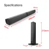 Haut-parleurs 20W TV Bar Sound Bar sans fil Home Theatre System Soundbar avec subwoofer Bluetooth En haut