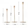 Candle Holders 3Pcs Luxury Metal Holder Christmas Wedding Table Stand Decoration For Living Room Bar Party Candlestick Home Decor