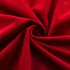 Занавес просто современная свадебная спальня красные шторы ткани на заказ