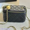 Luxury Designer Bag Quilted Mini Box Crossbody Bags Classic Gold Ball Adjustable Shoulder Strap Multi Pochette Bag Women Leather Serial Guxg