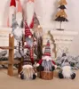 Ornement de Noël tricoté en peluche gnome poupée de Noël mur arbre suspendu décor de vacances décorations d'arbre de cadeaux 6styles rra3724060867