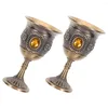 Verres à vin Médieval Gothic Gobelet Metal Cocktail Ornement Setations pour les boissons Boissons Coupe de maison