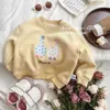 Pullover Baby Girl Boy Velvet Sweetshirt Childrens Cartoon Imprimé Sweat à capuche épaissie 2023 Printemps / Été / Winter Vêtements Childrens Terrl2405