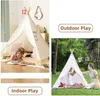 1,6 m/1. Barntält Game House Wigwam Childrens Portable Tipi Tent Teepee Childrens Ball Pit Girls Castle Game Room 240424