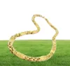 Sunnerlees Fashion Jewelry Rostfritt stål Necklace 6mm 8mm 11mm Gold Color Box Byzantine Link Chain for Mens Womens SC44 N4552791