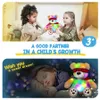 40 cm Musical Hero Bear Doll Luminous Stuffed Animal Plush Toy Glowing Light Soft Bear Cloak Toy Led Gift for Kids Boys Girls 240507