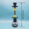 Arabie Hookah Ensemble Petit tube à double coiffure en verre en verre en céramique bol tuyau de tuyau d'eau KTV Shisha accessoires d'anniversaire cadeau 240509