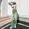 Jeans femininos Cool hip hop harajuku punk high street calças folgadas streetwear menina moda reta outono gótico rasgado calças de moletom femme