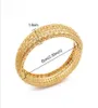 4pcs Dubai Jewelry Couple Bracelet Copper Gold Color Bride Wedding Charms Bangles For Men Women Jewelry Y112685007279491831