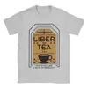 Summer męskie Tshirty Liber Tea Helldivers Gra drukowana vintage bawełniana bawełniana krótkie rękaw Super Earth T Shirt O Neck Oversize Tops 240510