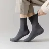 Erkek Çoraplar 5 Fays Pamuk Bambu Fiber Nefes Alabilir Deodorant İş Çorbu Gündelik Teri Absorasyon Elastik Sports Sokken Plus Boyut