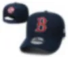 Designer baseball cap Boston Letter New Luxury Fashion men and women Street hat Adjustable Leisure snap fastener trucker Hats B-1