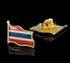 30pcs Tajlandia Enami i broszki Flaga Lapel Craft 3D Faving Ornaments Brooch Badge7635219