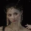 Craquins vintage chinois Veil Veil Masque femme Chaîne Metal Face Masquerade Dancing Curtain Bijoux