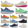 2024 Clifton 9 Mens Woman Running Shoes Trainer Sneaker Hok Hola One Cliftons 9s Run Triple White Black Free People Dusk Pink Twilight Size 5 - 12
