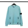 Designer sweatshirt stone pullover eiland sweatshirts ritszakken Terry Fabric Fashion Tide Brand Crew Neck Sweater lange mouw Hoodie