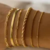 Chaines Bracelet en or bracelet en acier inoxydable Chaîne cubaine pour femmes Gifts de bijoux en gros Drop