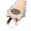 Cartone animato silicone crossbody divertente meow zero portafoglio piccolo gatto mini spalline per bambini stupido stupido carino 78% di fabbrica all'ingrosso