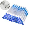 50 / 100pcs tubes de brosse de cils personnalisés Custom Logo Rose Force Tête de drive réutilisable pour tube de brosse à caches Applicateur