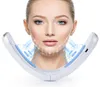 Chin Vline Tape Face Lift Celt Blue Red LED PON Thérapie Galvanic Massage RF Dispositif de levage EMS Sliming Skincare 2108062023006