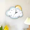 Horloges murales Cloud Cartoon Creative Design Decoration Personnalité Corloge numérique Home Study Study Living Room Studio Shop Art Q240509