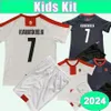 2024 Georgia Kid Kit Soccer Jerseys Team National Kvaratskhelia Zivzivadze Kvitaia Chakvetadze Home Away Football Shirts Child Uniforms
