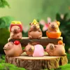 Capybara Blind Box Simulation Mini Capibara Action Figuren Doll Kinder Geburtstag Weihnachtsgeschenk 240510