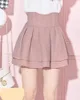 Kjolar japansk stil mode söt hög midja kort y2k a-line kjol gruva serie massproducerad kawaii flickor mini culottes