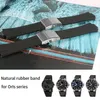 Watch Bands Silicone Rubber Band pour Aquis double bracelet Regarder la plongée sport noir Aquis 24 11 mm Buckle 204Z