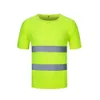 Chemise extérieure fluorescente haute visibilité travail de sécurité estimable tshirt réfléchissant Tshirt rapide sèche 240510