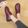 Scarpe casual signore in vendita 2024 piatti da donna di base quotidiano femmina pulsante stampare tondo tondo zapatos