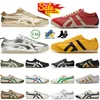 Tiger Tiger Mexico 66 Chaussures décontractées Sneakers extérieurs Black Yellow Silver Off Red Golden Mantle Green Cream Mexico66 Tigers Designer Trainers Platform Locage