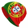 Bérets I Love Portugal Country Land Cut Flag Bonnet Hats Colonnet tricot pour hommes Femmes Hiver Chaussée Portugais Skullies Bons de bonnet