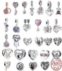 925 Silver Fit Charm 925 Bracelet Purple Family Mom Mom Sister Charms Charms Set Pendant DIY Fine Bels Jewelry4024727
