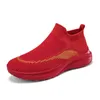 Hombres zapatillas para correr nuevos zapatos de moda para hombre malla informal multicolor slip-on light deportes zapatos 023