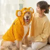 Hundebekleidung Winterjackepet Cloth Cat Puppy Jacke weiche Fleece -Overall -Mantel -Hoodie für Haustierplüschlätzchen Overalls