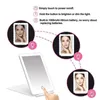 Compact Mirrors Portable vanity light foldable makeup mirror illuminated touch screen with LED USB charging design Q240509