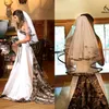 2018 Camo Wedding Veils Custom Made Hot Selling 2 Layers Elbow Length Cheap Veils for Bride 251K