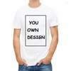 Heren t shirts fotoverwerking van hoge kwaliteit op maat gemaakte mannen shirt druk je eigen ontwerp af