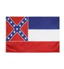 3x5ft 미시시피 주 주 깃발 MS State Flag 15090cm 폴리 에스테르 배너 양측 인쇄 미국 남부 HHA14116522331