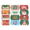 Gift Wrap 20st Christmas Kraft Paper Box Pillow Form Candy Cookies Snack Baking Treat Boxes Chritmas Party Decor Supplies för 2024