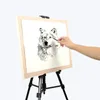 Portable Metal Sketch Easel Stand 50-150 cm Justerbar vikbar resealuminiumlegering för utomhusmålningskonstkonstförsörjning 240430