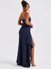 Casual Dresses Mozision Strapless Backless High Split Maxi Dress Women Fashion Off-Shoulder Sleeveless BodyCon Club Party Long Elegant