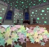 100 pc's thuismuurglow in de donkere sterren stickers planeet wand plafond decor stok op ruimte plafond decoratie 3D luminous 3cm6338598