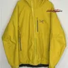 Ontwerpers Brand Windscheper Hooded Jackets Arc Pro Mountain Recco Jack Men Size XL Yellow R73F