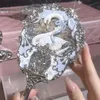 Miroirs compacts Flower Knows Swan Ballet Collection Handheld Mirror - Exquise Relief Design Elegant Makeup Tools Q240509