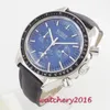 Montre-bracelets montres décontractées pour hommes Top noir Top Military Leather Wrist Man Clock Clock Fashion Automatique montre la bracelet