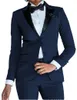 Pantalones de dos piezas para mujeres Fashion 2 piezas Oficina de boda de la boda Tuxedos Traje de negocios formal Traje de negocios Trajes de trabajo de mujeres (pantalones blazer)