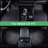 Mats de piso tapetes personalizados para infiniti ex FX EX35 EX37 FX30 FX35 FX37 FX45 FX50 ACESSÓRIOS DE INTERIORES DE TARPELO